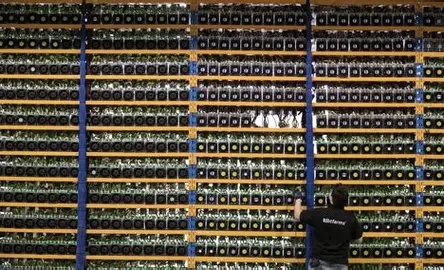 Mining farm showcasing efficient hosting solutions