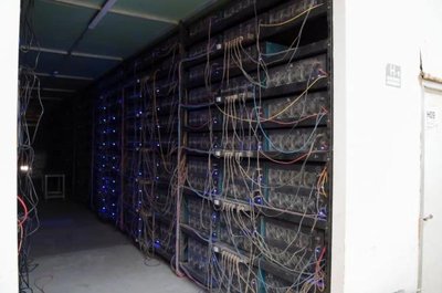 A well-organized mining farm in a Canadian province