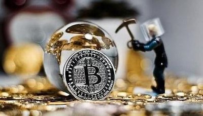A physical Bitcoin coin resting on a circuit board, symbolizing the connection between the digital currency and the hardware required to mine it.